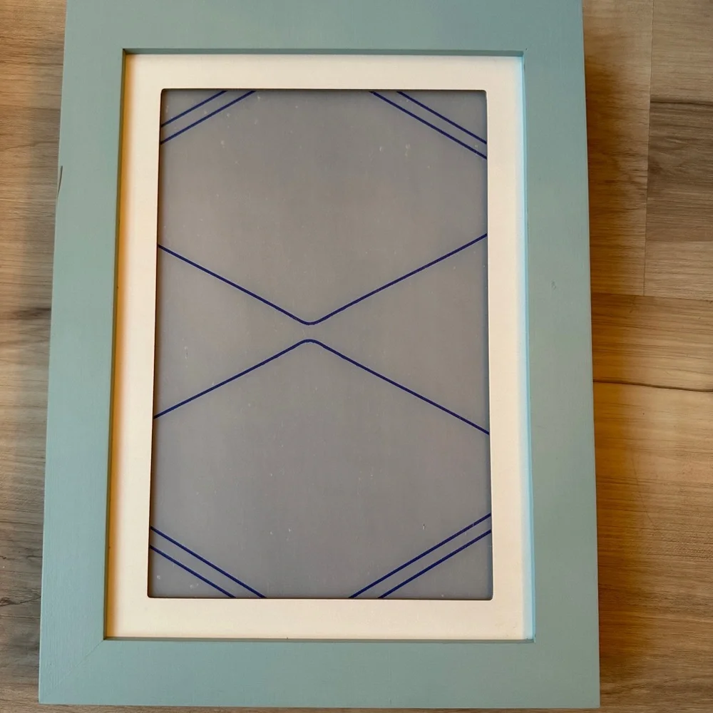 3 pack Blue and White Kids Artwork showcase Picture Frame
